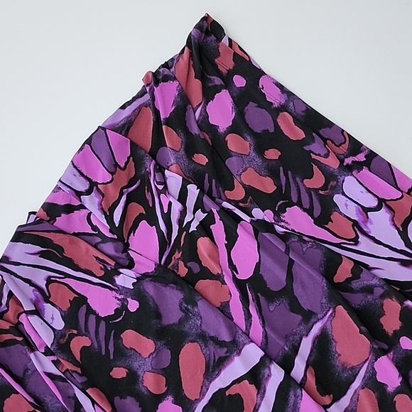 Ricki's Sleeveless Tiered Sheath Sleeveless Dress Purple Black  Lined Stretch XL - Picture 5 of 15